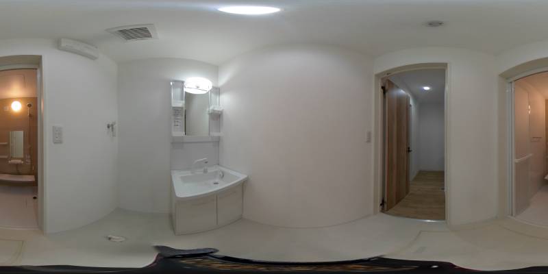 パノラマ画像洗面所