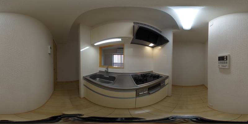 パノラマ画像キッチン