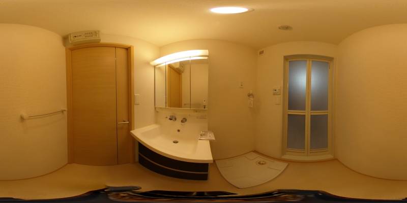 パノラマ画像洗面所