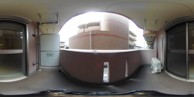 パノラマ画像バルコニー