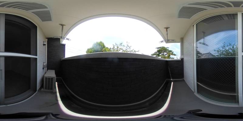 パノラマ画像バルコニー