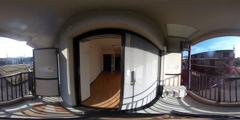 パノラマ画像バルコニー