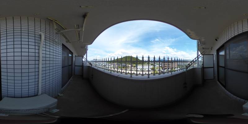 パノラマ画像バルコニー