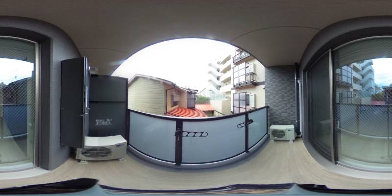 パノラマ画像バルコニー