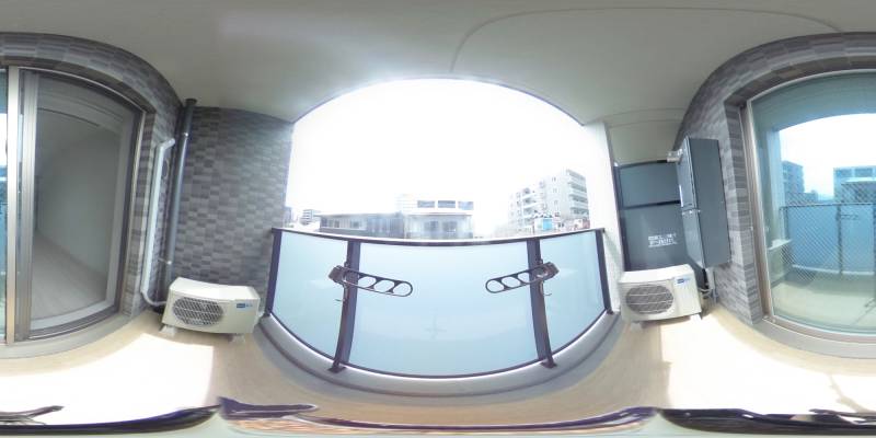 パノラマ画像バルコニー