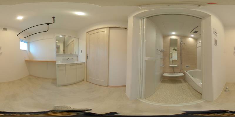 パノラマ画像洗面所