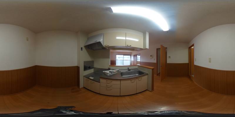 パノラマ画像キッチン