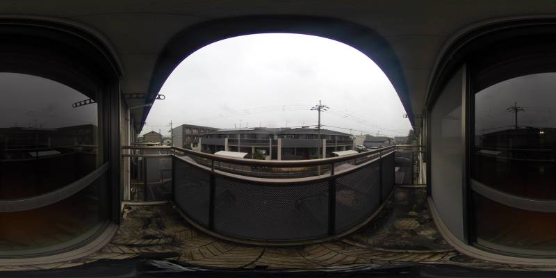 パノラマ画像バルコニー