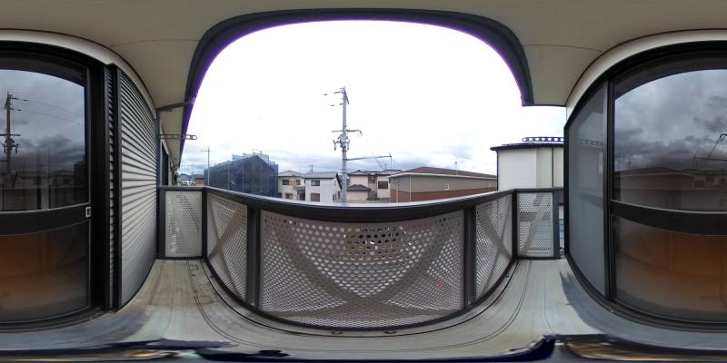 パノラマ画像バルコニー