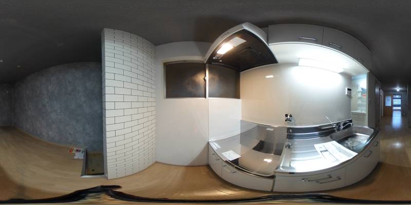 パノラマ画像キッチン