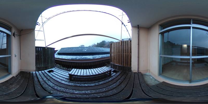 パノラマ画像バルコニー