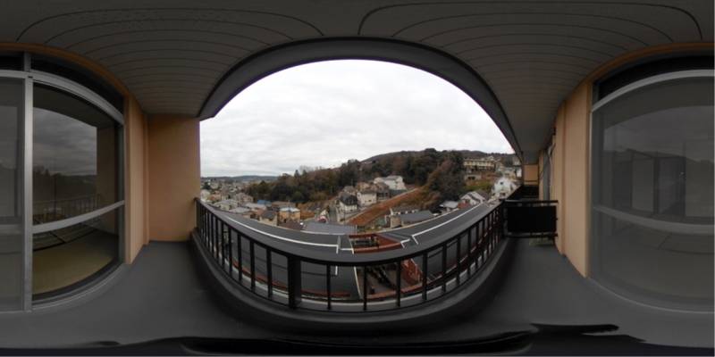 パノラマ画像バルコニー