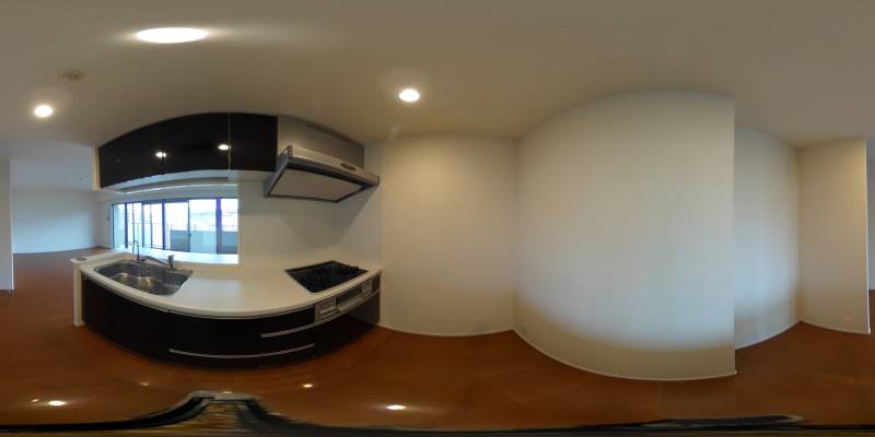 パノラマ画像キッチン