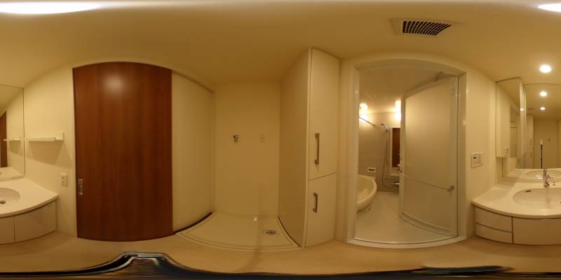 パノラマ画像洗面所