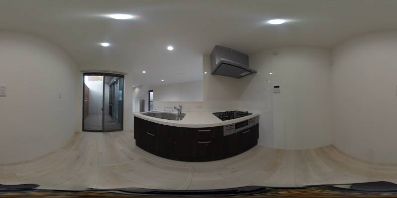 パノラマ画像キッチン