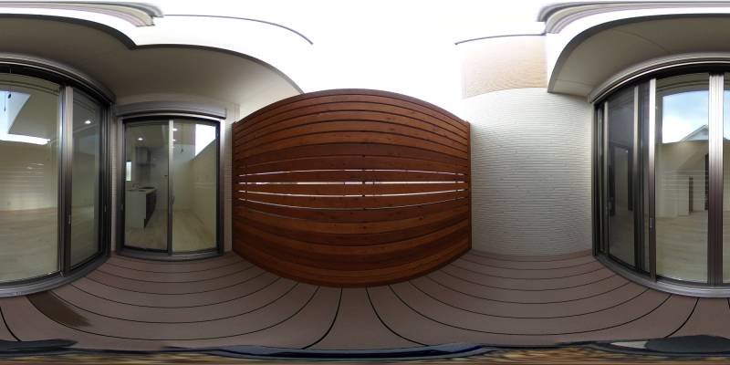 パノラマ画像バルコニー