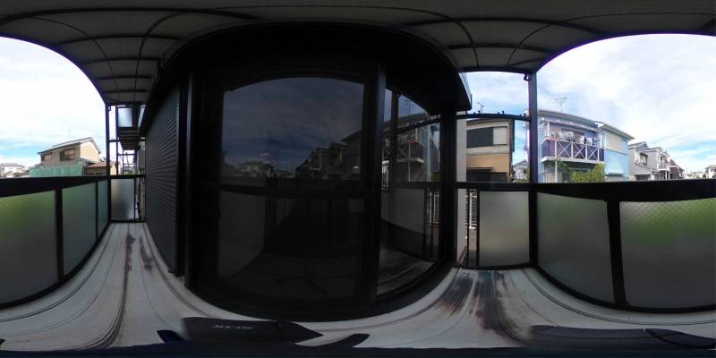 パノラマ画像バルコニー