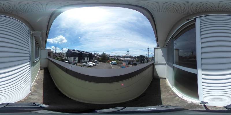 パノラマ画像バルコニー