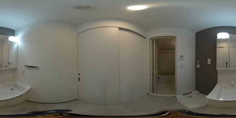 パノラマ画像洗面所