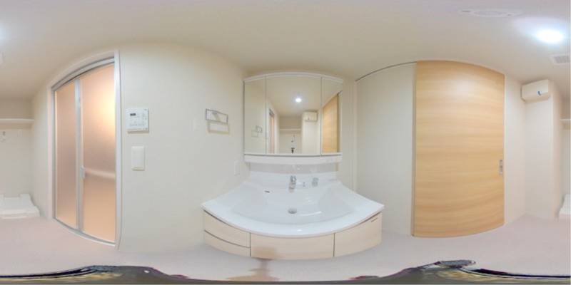 パノラマ画像洗面所