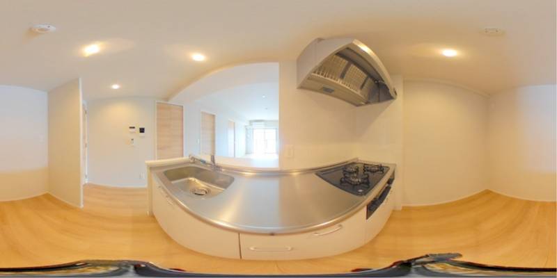 パノラマ画像キッチン