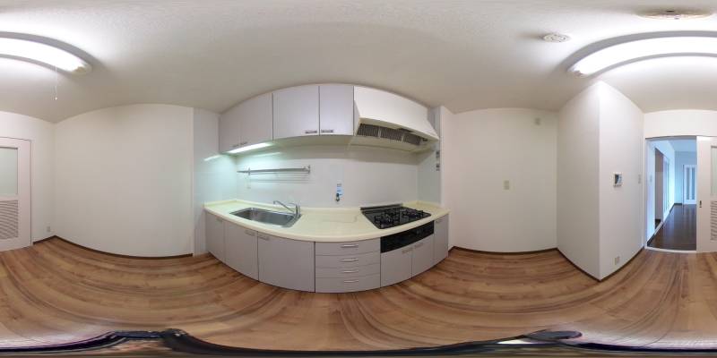 パノラマ画像キッチン