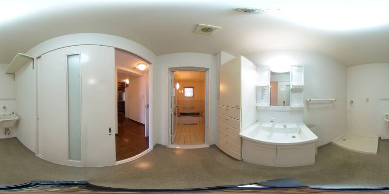 パノラマ画像洗面所