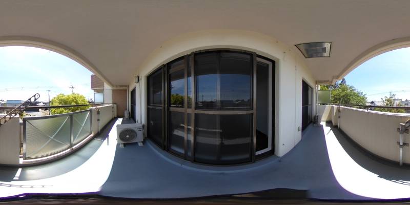 パノラマ画像バルコニー