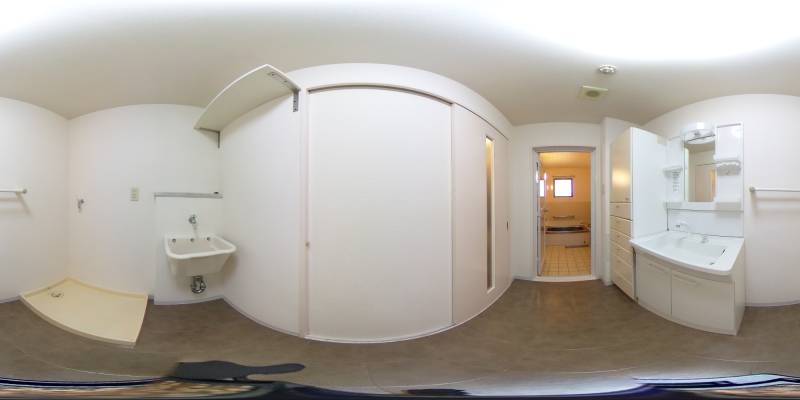 パノラマ画像洗面所