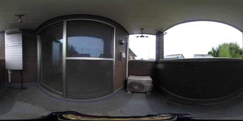 パノラマ画像バルコニー