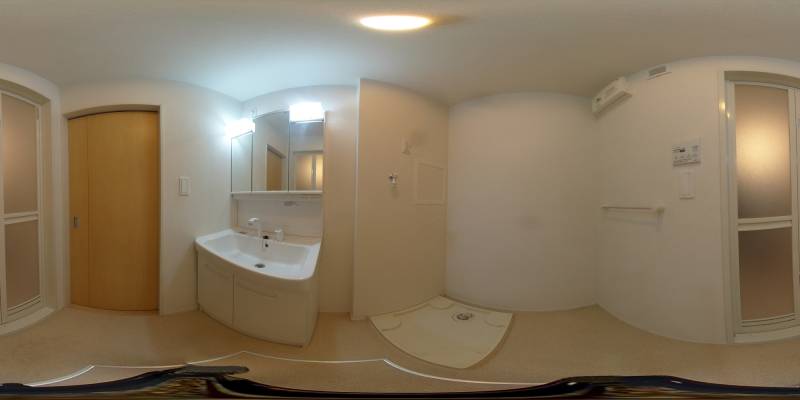 パノラマ画像洗面所