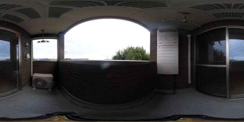 パノラマ画像バルコニー