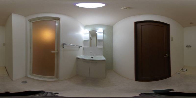 パノラマ画像洗面所