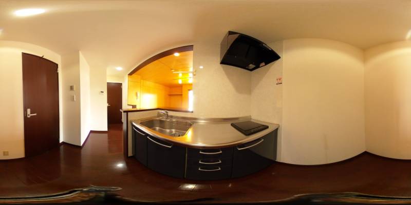 パノラマ画像キッチン