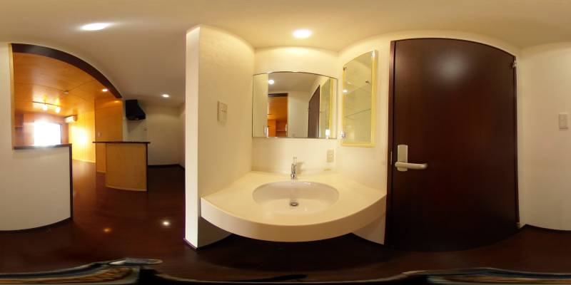 パノラマ画像洗面所