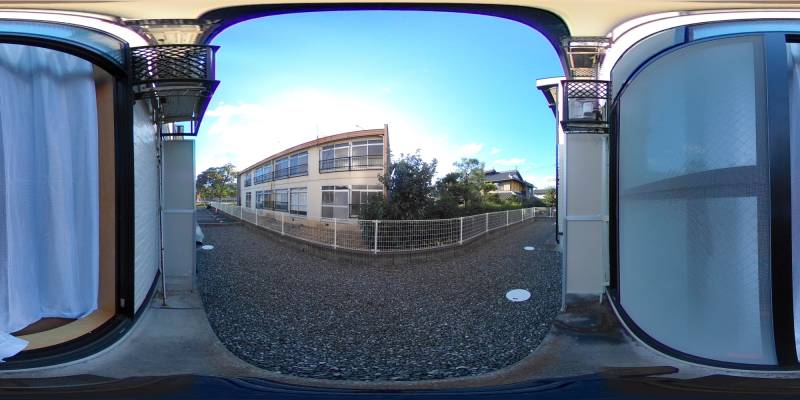 パノラマ画像バルコニー