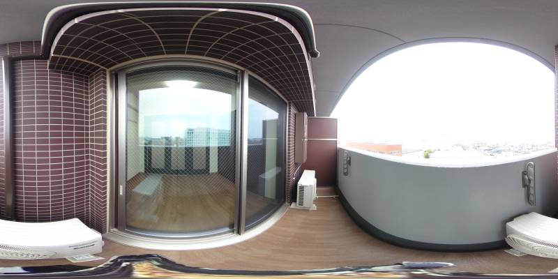 パノラマ画像バルコニー