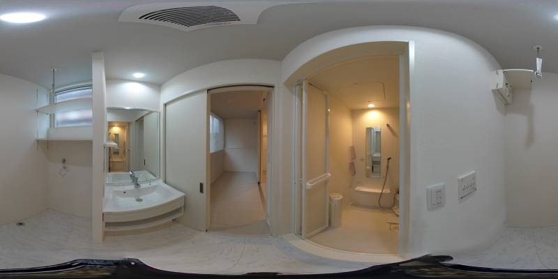 パノラマ画像洗面所