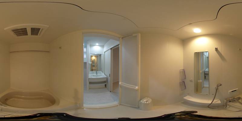 パノラマ画像バスルーム