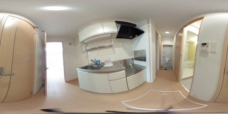 パノラマ画像キッチン