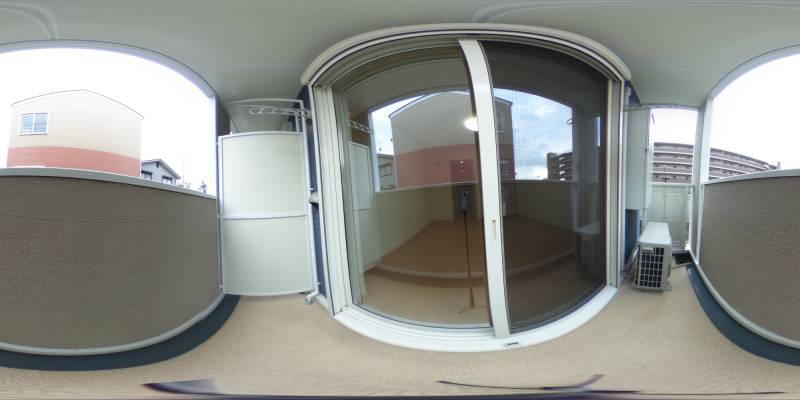 パノラマ画像バルコニー