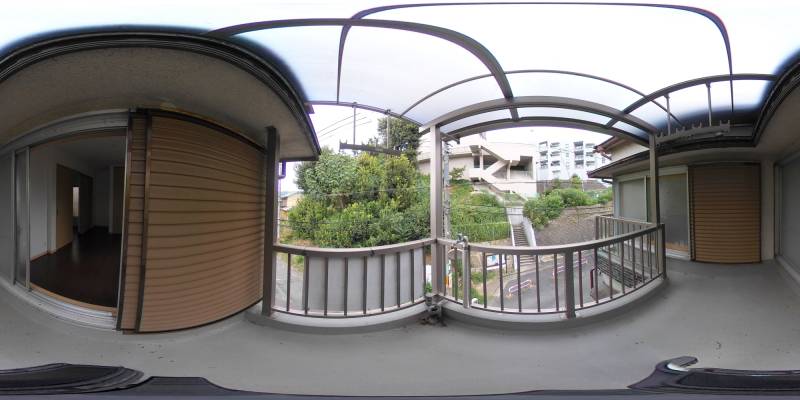 パノラマ画像バルコニー