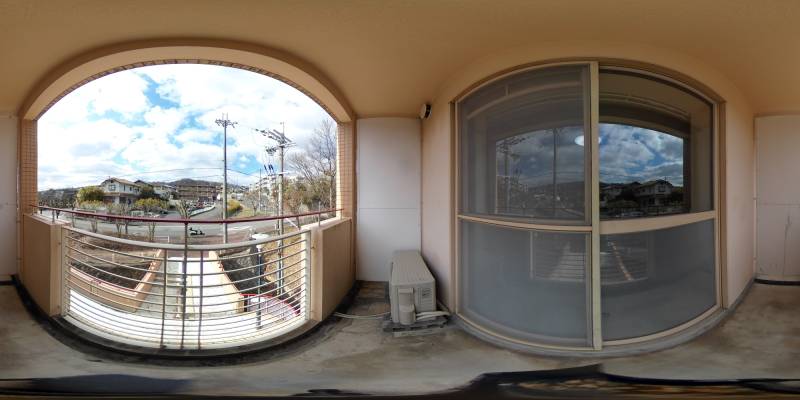 パノラマ画像バルコニー