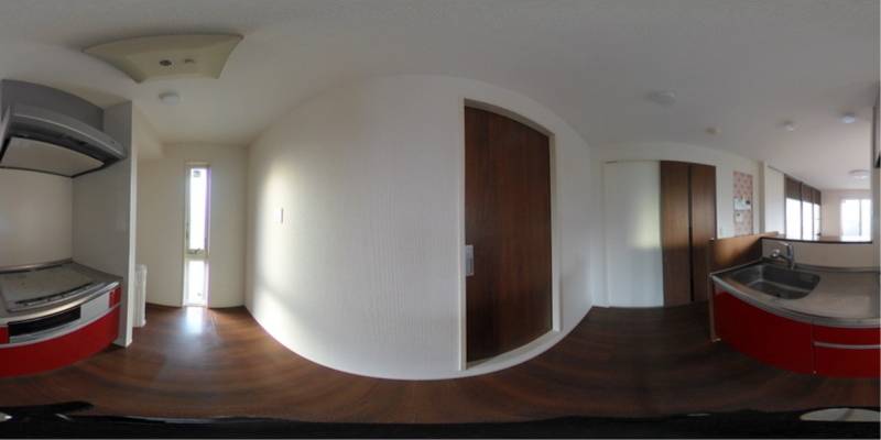 パノラマ画像キッチン