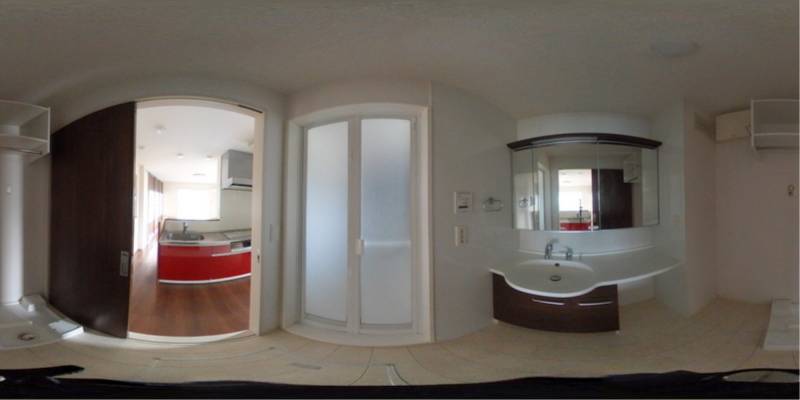 パノラマ画像洗面所