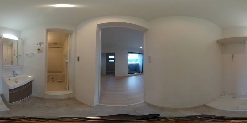 パノラマ画像洗面所