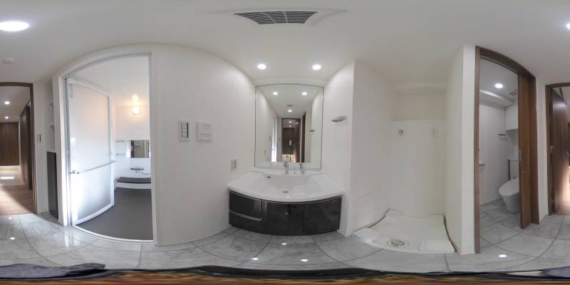 パノラマ画像洗面所