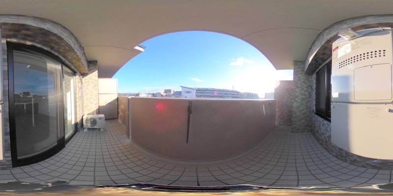 パノラマ画像バルコニー