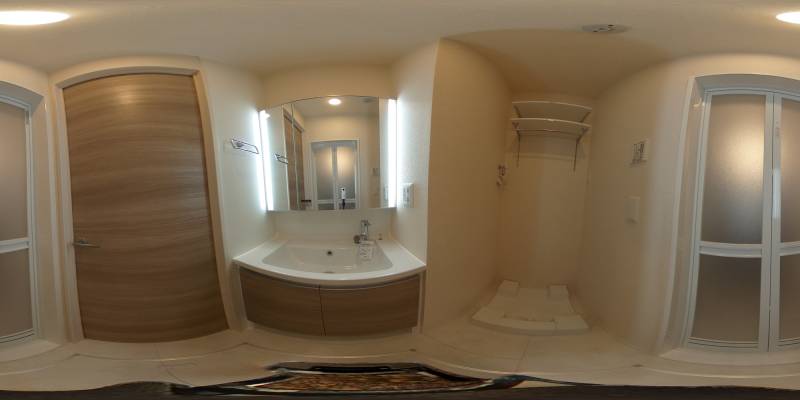 パノラマ画像洗面所