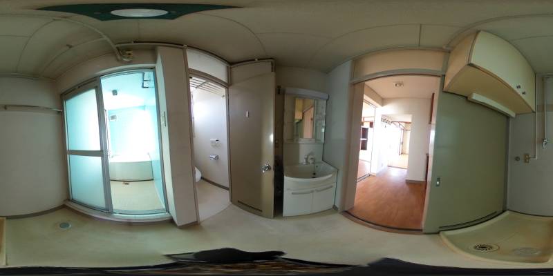 パノラマ画像洗面所